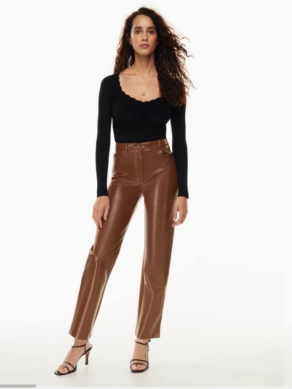 Wilfred Aritzia The Melina Vegan Faux Leather Pants In 00 NWOT